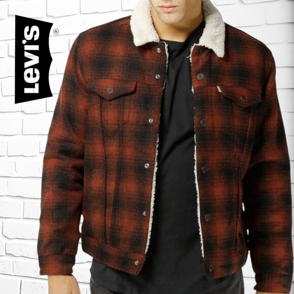 Levi's Other - **🔥 Jughead Jones “Riverdale” Levi’s Sherpa Check Jacket – Men’s Size M 🔥**